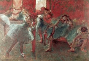 Bailarines en ensayo, 1895-98